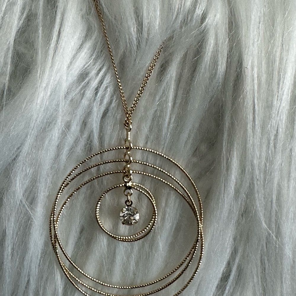 BCBGeneration Gold Spiral Pendant Necklace